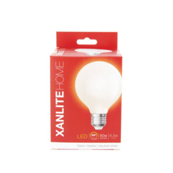 Ampoule led opaque G80 E27 806lm 60W 4000K blanc neutre