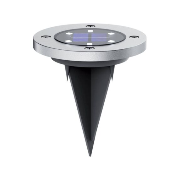 Set de 2 spots de sol solaires métal et verre led IP44 - XANLITE