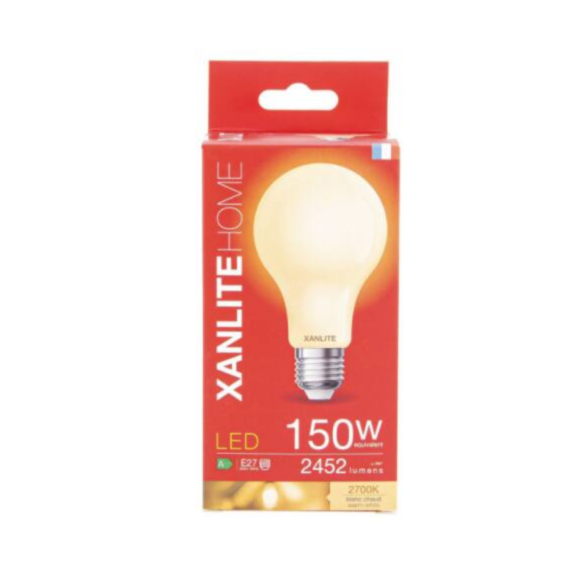 Ampoule led A60 opaque E27 2452lm 150W 2700K blanc chaud