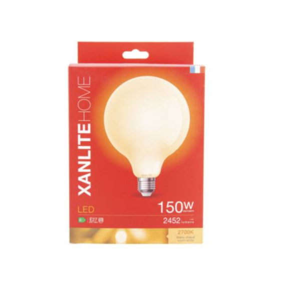 Ampoule SMD led G125 opaque E27 2452lm 150W 2700K blanc chaud