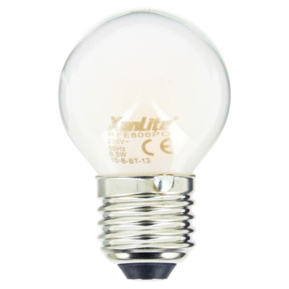 2 ampoules filament led P45 E27 806lm 60W blanc chaud - XANLITE