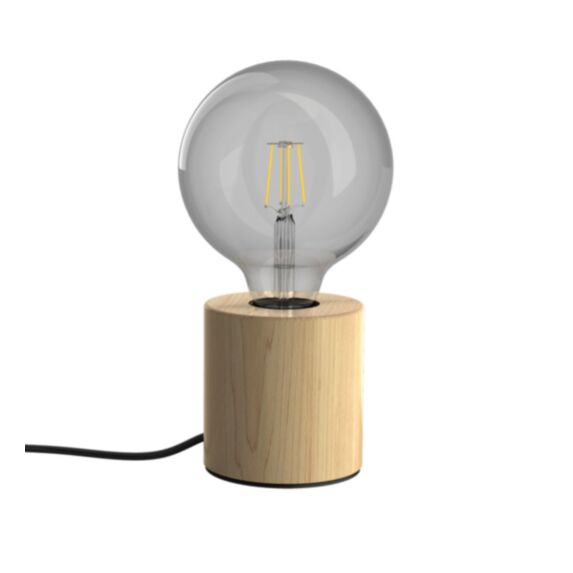 Lampe à poser bois cylindre E27 IP20 - XANLITE