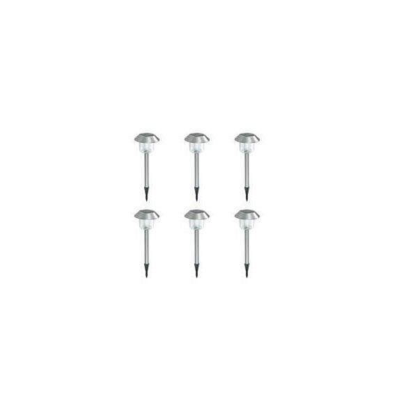 Set de 6 balises solaires led IP44 plastique - XANLITE