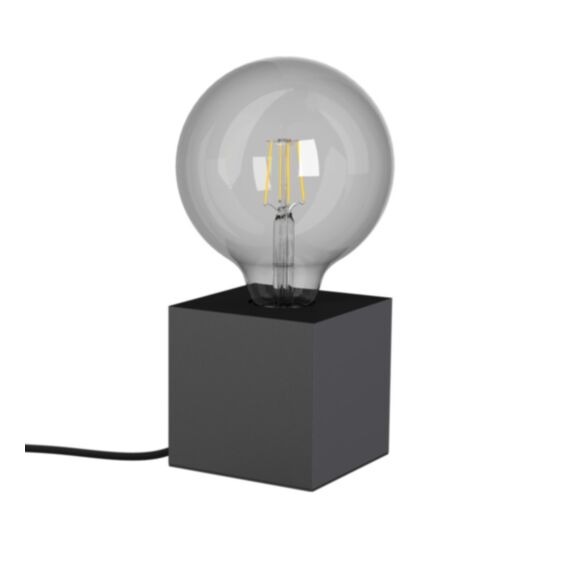 Lampe à poser métal noir cube E27 IP20 - XANLITE