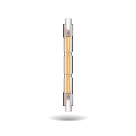 Lot de 2 ampoules halogène R7S 7,8cm blanc chaud dimmables - XANLITE