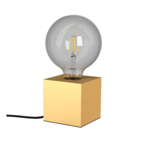 Lampe à poser métal laiton cube E27 IP20 - XANLITE