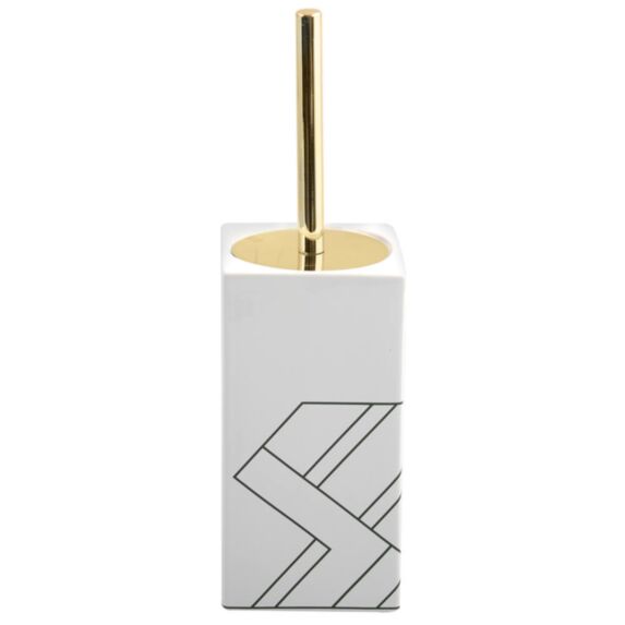 Brosse WC + Support Céramique Monolithique Vert Foncé