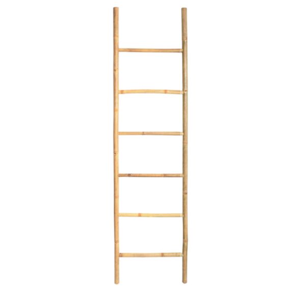 Porte serviettes échelle 6 niveaux Bambou 190x50cm - MSV