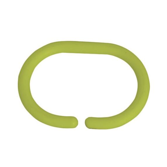 Anneaux pour rideaux de douche vert - lot de 12 - MSV