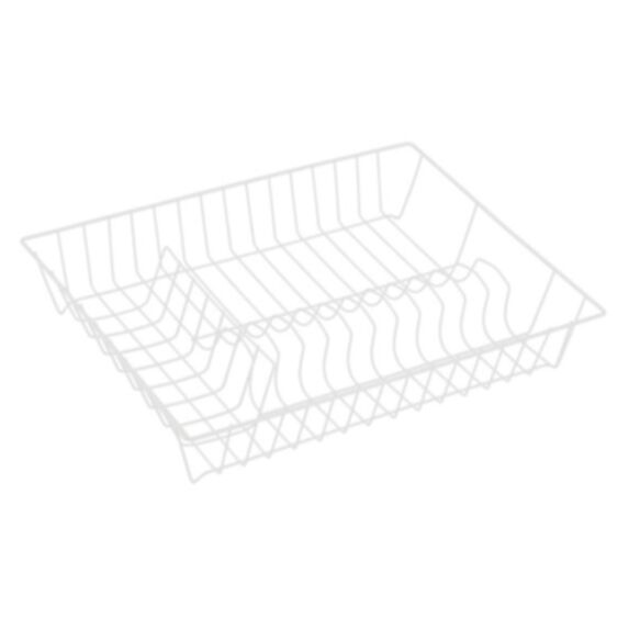 Egouttoir basique en acier plastifié blanc - MSV