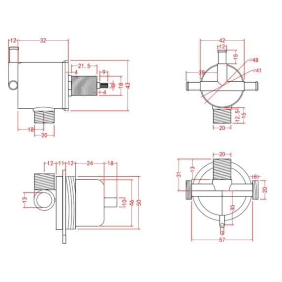 Mitigeur mécanique universel pour cabines de douche