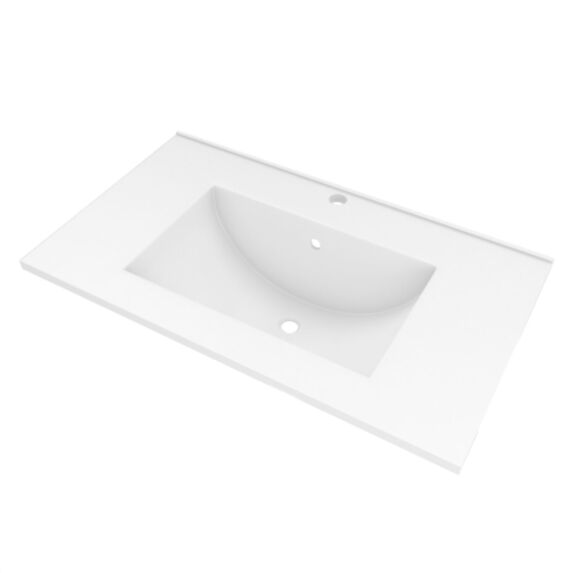Vasque céramique 80 blanc brillant - AURLANE