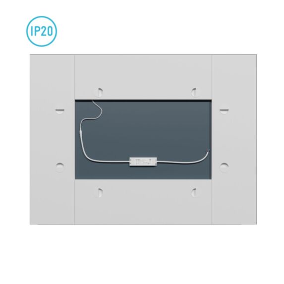 Miroir salle de bain LED auto-éclairant 80x60cm