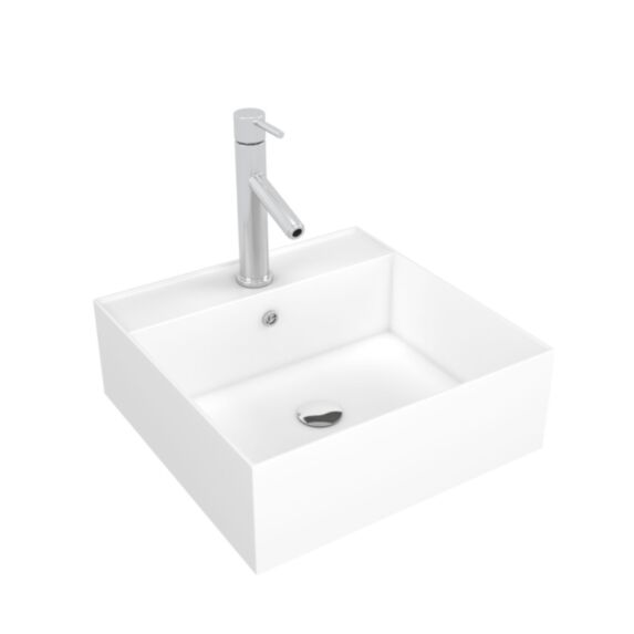 Vasque fjord carrée 40x40x14cm