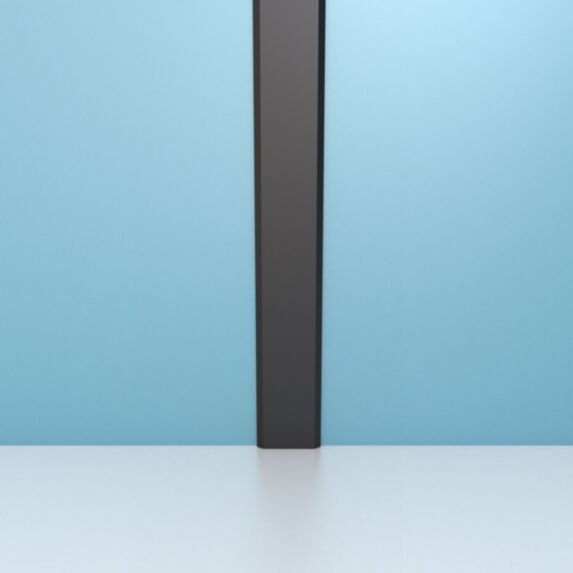 Profilé de jonction noir mat pour panneau mural