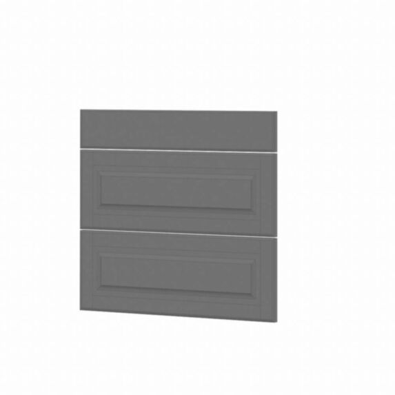 Façace 3 tiroirs cuisine Liath MDF PVC gris 71x79,7x1,8cm
