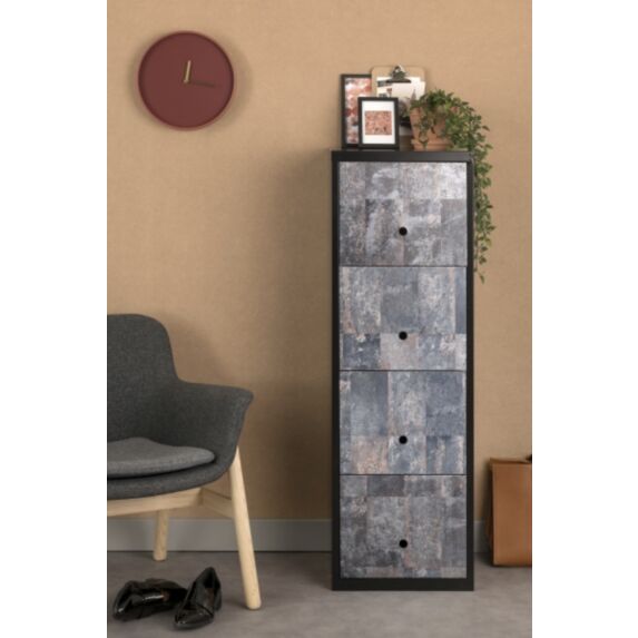 Adhésif industriel 1m5 0,675cm rouil bleu