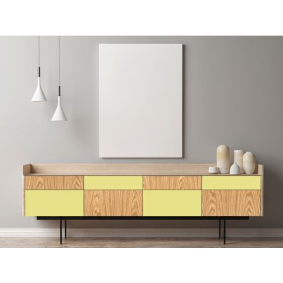 Adhésif unimat mat 2m 0,45cm jaune