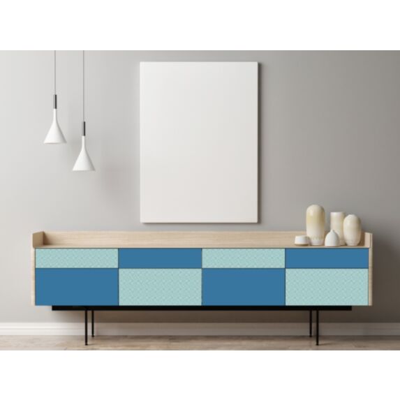 Adhésif unimat mat 2m 0,45cm bleu petrôle