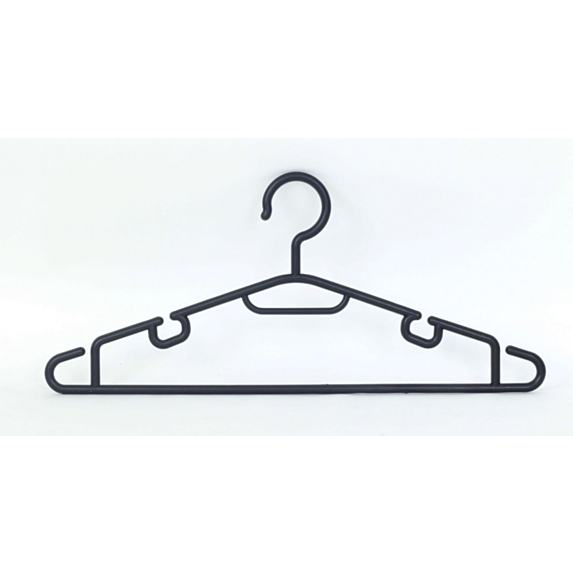 5 Cintres en plastique blanc