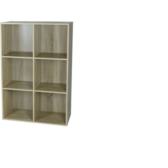 Étagère modulaire Cubbox 6 cases 12mm 91,5x61,5x29,5cm chêne - DECO SYSTEM