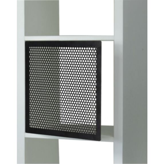 Porte meuble à cases en métal noir ajouré - DECO SYSTEM