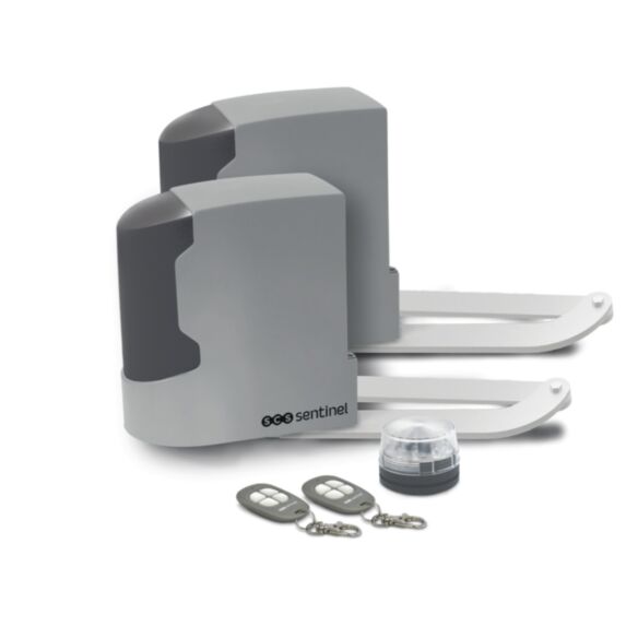 Motorisation à bras articulés pour portail battant 12V - SENTINEL