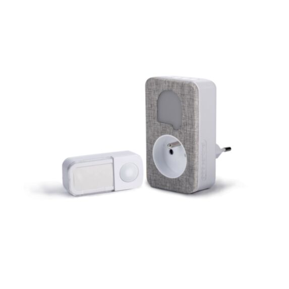 Carillon sans fil et sans pile avec prise intégrée Sone + Stylé tissus - SCS SENTINEL