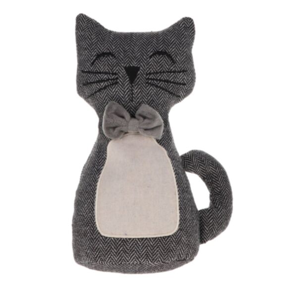 Butée de porte petit chat noir/blanc - LUANCE