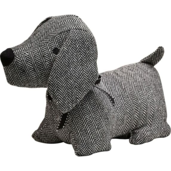 Butée de porte petit chien noir/blanc - LUANCE