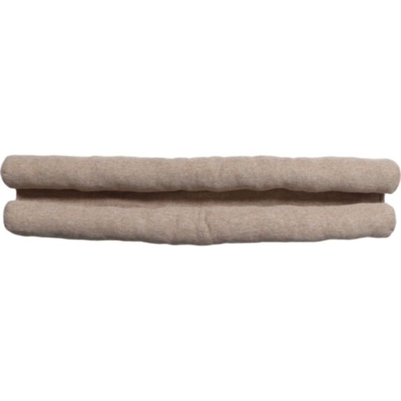 Boudin de porte double bourrelet Jungle 80 cm effet lin beige - LUANCE