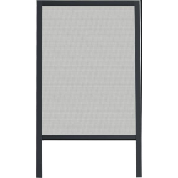 Chassis moustiquaire pvc 130 x 160 gris/toile noire - LUANCE