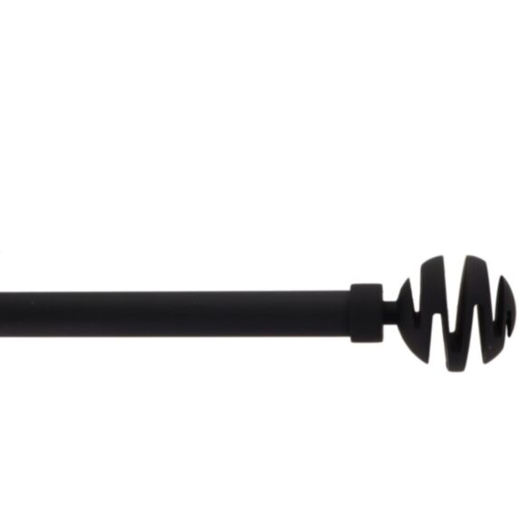 Kit extensible 120-210 cm Ø19 embout Villalouise noir mat - LUANCE