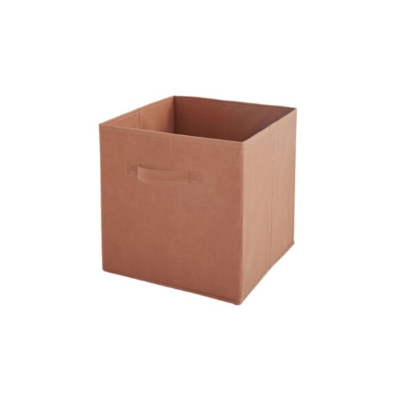 Panier rangement intissé 27x27x27cm Terracotta