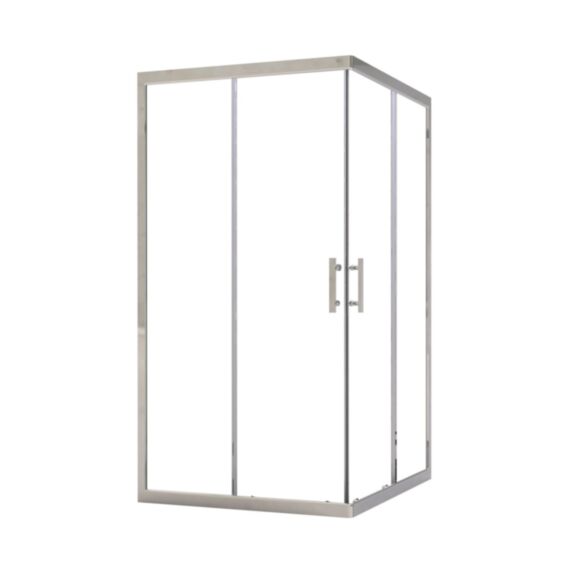 Façade Ekla accès d’angle chromé 90x185cm - ONDEE