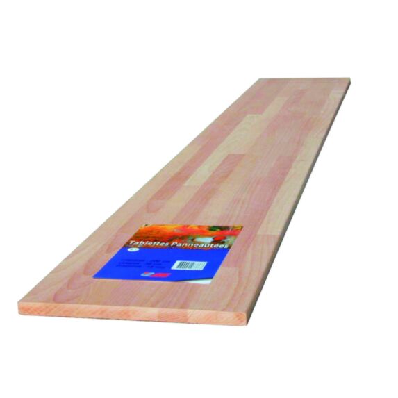 Tablette hêtre massif lamellé 18mm 200x30cm