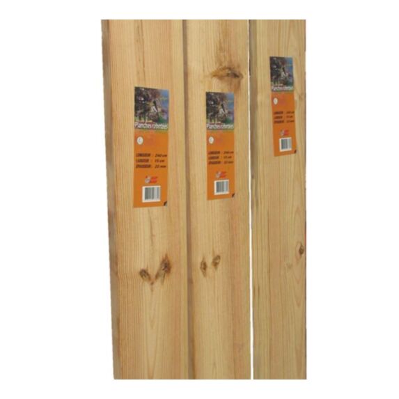 Planche pin rustique 2400 x 100 x 22 mm