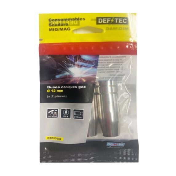 Lot de 2 buses à gaz coniques 12 mm - DEFITEC