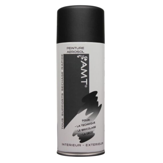 Peinture aérosol noir mat - AMT