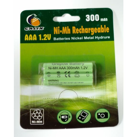 Batteries rechargeables 1,2V 300 mAh AAA - GALIX