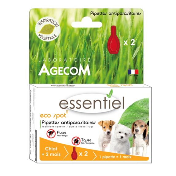 Eco spot n°2 chiot b/2pipettes