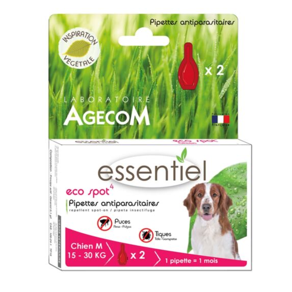 Eco spot chien moyen b/2pipettes