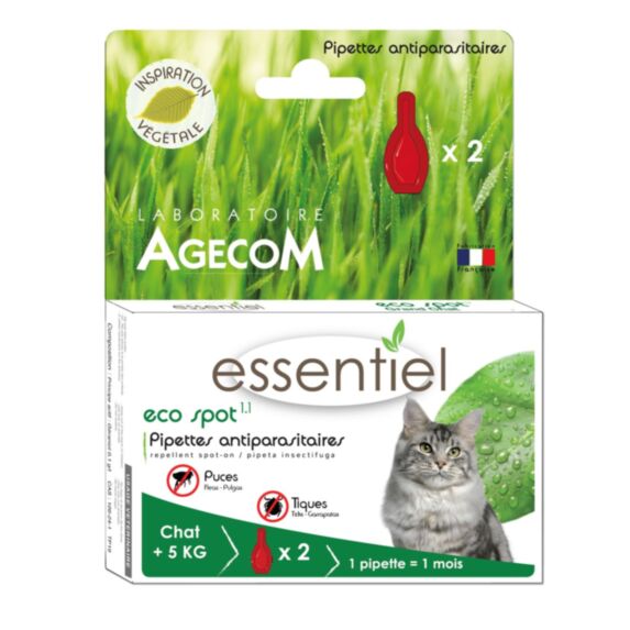 Eco spot n°1.1 grand chat b/2pipettes
