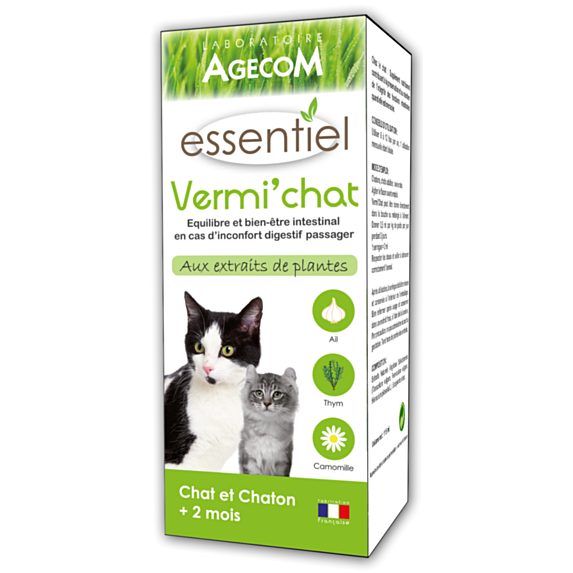 Vermifuge liquide essentiel chat 100ml