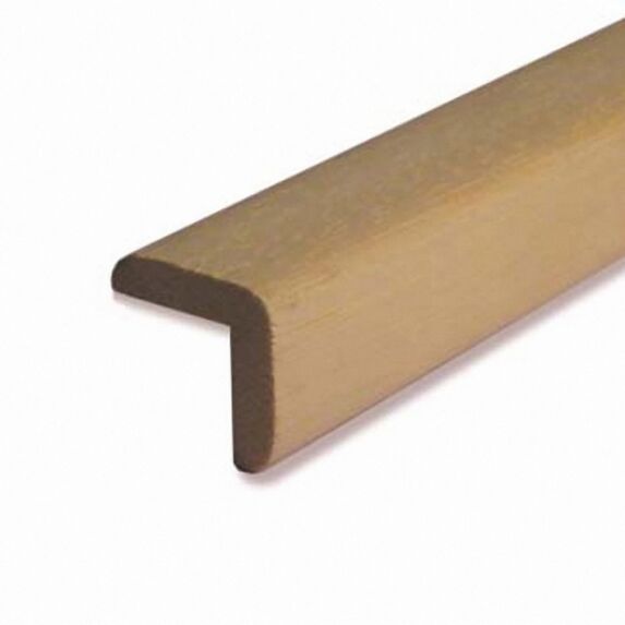Baguette d'Angle  33 x 33 mm - bois exotique blanc