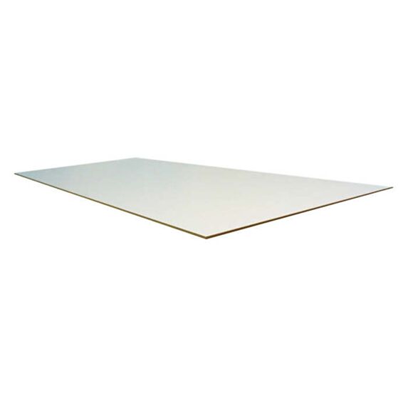 Panneau de bois medium prédécoupé 120x60x0,3cm blanc