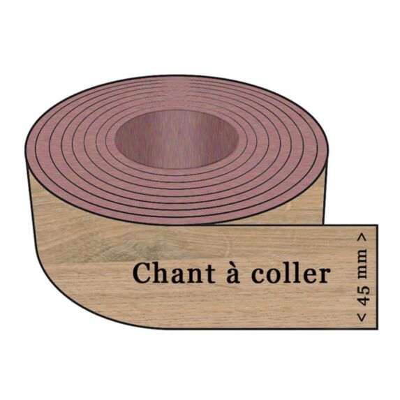 Chant À Coller Stratifié Chêne Village 1x45mm