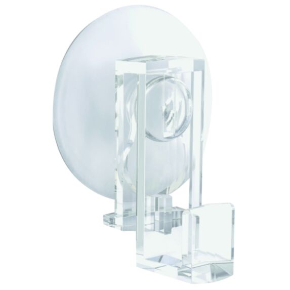 2 grands crochets à ventouse transparents - HOME FIX