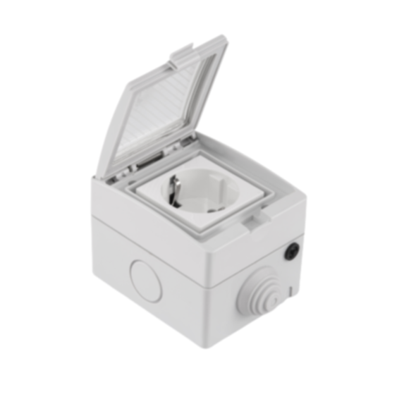 Prixe extérieure connectée IP55 Pluviose Easy avec compteur - KONYKS