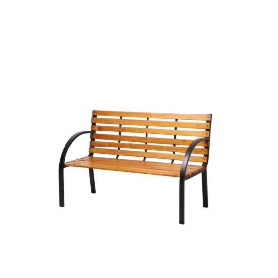 Banc de jardin Park 122x41x81,5cm bois - INVENTIV